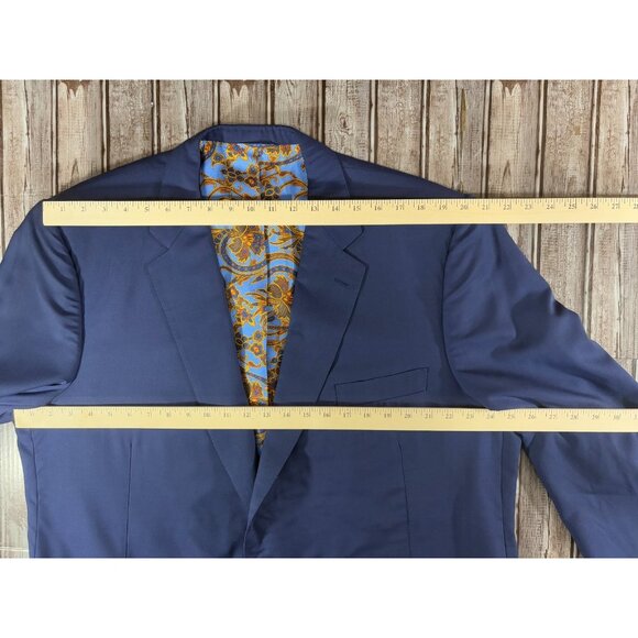 Holland & Sherry for Arthur 100% cashmere Sport jacket blazer sz 50 color Blue - Picture 4 of 6